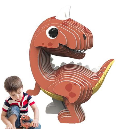 Acunny 3D-Tier-Puzzles,3D-Dinosaurier-Puzzles,Lernspielzeug Tierpuzzles | 3D-Lernpuzzles Dinosaurier-Tiermodell, Kunst und Handwerk für und Mädchen von Acunny