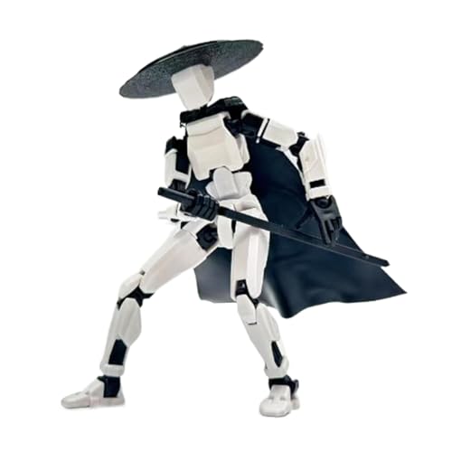 Acunny 3D-gedruckte Roboter-Actionfigur,3D-gedruckte Actionfigur, Actionfigur 3D-gedruckt, mehrgelenkig, beweglich, Bewegliches, lustiges sensorisches Spielzeug, Desktop-Roboterpuppenmodell für von Acunny