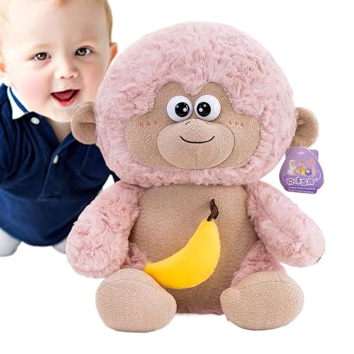 Acunny Affengestopfte Puppe, Plush Affenspielzeug,Nette weich gefüllte Tierfigur | Plüsch umarmende Affenspielzeug für Wohnzimmer, Schlafzimmer, Kinderzimmer, Sofa, Couch von Acunny