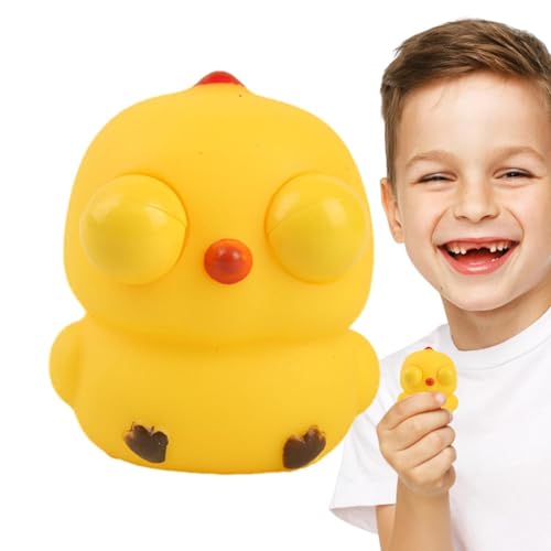 Acunny Animal Squeeze -Spielzeug, Augenspannungs -Stress -Relief -Spielzeug,Hühner -Cartoon -Squeeze -Spielzeug - Weicher Stressabbau Zappern Gadgets lustiger Stretch Ball für Kinder von Acunny