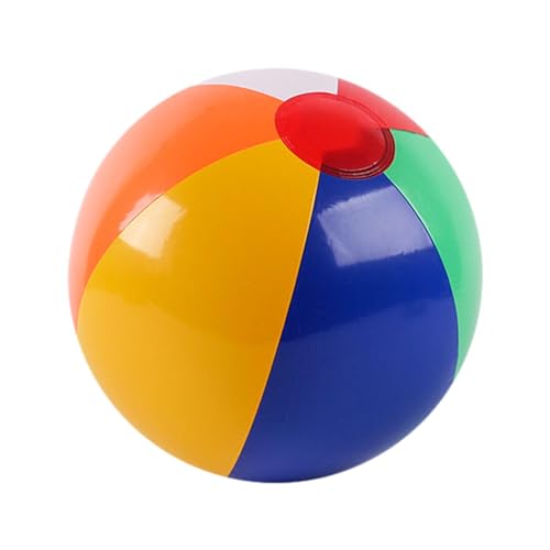 Acunny Aufblasbare Wasserbälle, Strandball, Beachball In Regenbogenfarben, Für Sommeraktivitäten Bunt Strandball Inflatable Beach Ball Klein Schwimmbad Pool Spielzeug Ball Ostern Geschenke von Acunny