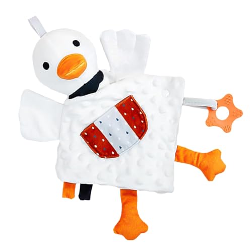 Acunny Beruhigende Ente für Babys, Baby Schwan Handpuppe - Animal Duck Plush Hand Puppet - Sensorisches Kuschelspielzeug, Schwan -Umarmungskissen, weiche beruhigende Plüsch für das Geschichtenerzählen von Acunny