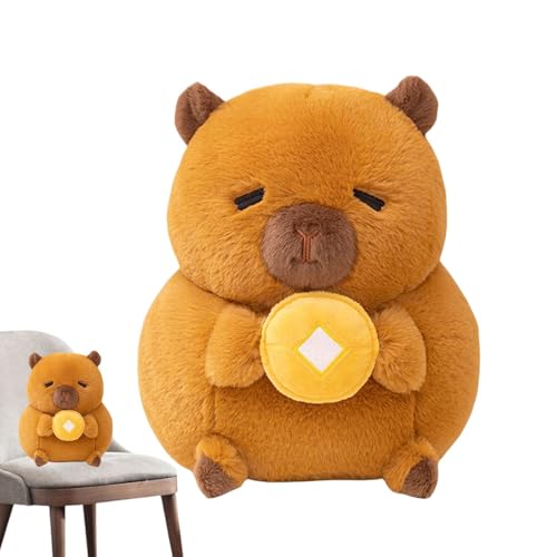 Acunny Capybara Plüschpuppe, Capybara Stuffed Animals - Cartoon Capybara Stoffed Pillow Decor | Weiche und zarte Heimdekoration für Auto, Bett, Couch, Schlafzimmer, Wohnzimmer, Kinderzimmer von Acunny