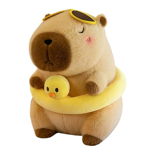 Acunny Capybara Plüschtier, Capybara, schwimmende Capybara Plüschpuppe | Lustiges Plüschpuppenspielzeug 24 cm / 9,4 Zoll, weiches und entzückendes Plüschpuppenspielzeug für und Mädchen von Acunny