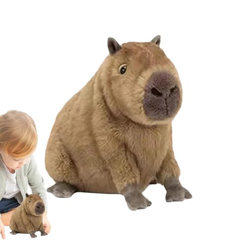 Acunny Capybara Stofftier,Gefüllter Capybara Plüsch | Realistisches Capybara-Plüschspielzeug,Entzückendes Capybara-Plüschkissen, einzigartige Plüschspielzeug-Modellpuppen, weiche Tiere für Erwachsene, von Acunny