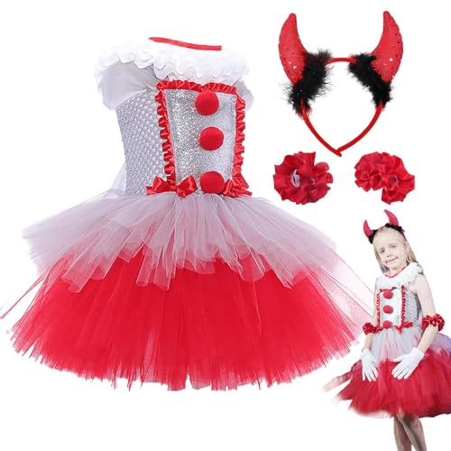 Acunny -Cosplay-Mädchen, -Halloween-Kostüme für Mädchen | Bequemes weiches -Mädchen-Cosplay-Kleid,Halloween-Cosplay-Kostüm mit Stirnband für Mädchen von Acunny