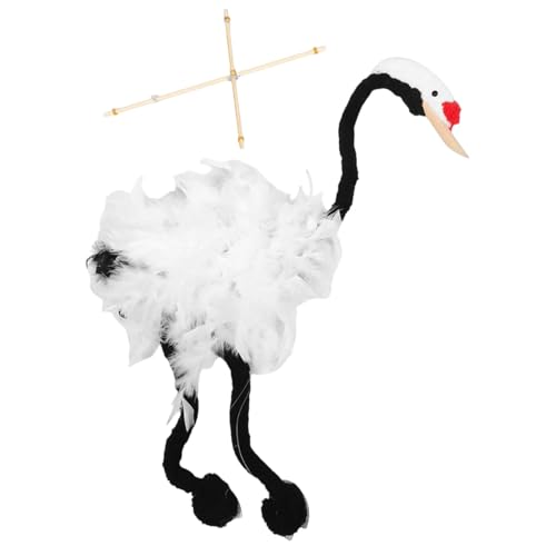 Acunny Crane Marionette String Puppen, Vogelpuppen mit Saiten - Handgefertigte weiche Pull Strings Crane Marionette Puppet,Craft Dolls Interactive Spaß für Kinder Kinder Geburtstag und Urlaub von Acunny