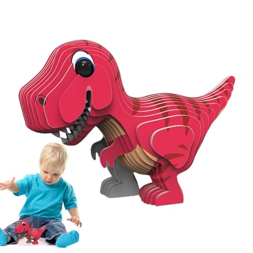 Acunny Dinosaurier-Puzzlespielzeug,Dinosaurier-Modellpuzzle,Lernspielzeug für Kinder - Dinosaurierförmige -Rätsel, die pädagogisch für Kinder Lernen von Acunny