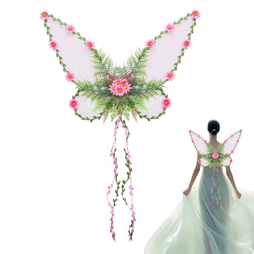 Acunny Feenflügel | Feenkostüm mit Ranken - Festtagszubehör Für Gartenfest Bühnenauftritt Karneval Acunny Feenflügel | Feenkostüm mit Ranken - Festtagszubehör Für Gartenfest Bühnenauftritt Karneval von Acunny