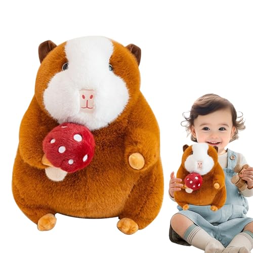 Acunny Gefüllter Capybara -Spielzeug, Capybara Plüschspielzeug - Capybara Plush Kissen Puppe Halten Gemüse | Hautfreundliches tierschlafende umarmende Kissen für Sofa, Schlafzimmer, Wohnzimmer von Acunny