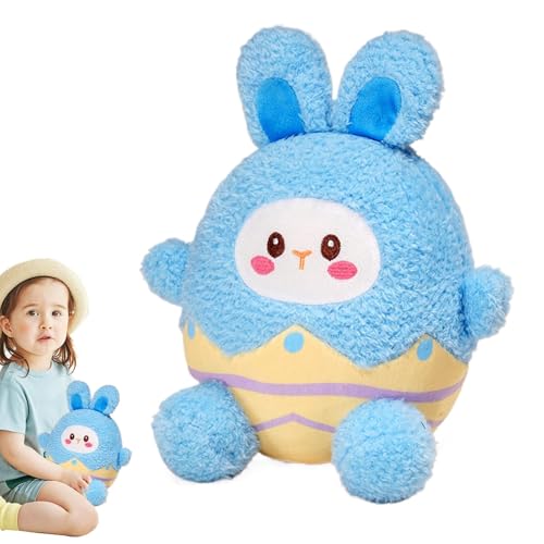 Acunny Gefüllter Kaninchen -Plüsch, ausgestopfter Hasenplüsch, Süße Puppen Huggable Eggshell Bunny Stoffed Animal, Weiche Puppen -Osterdekorationen, Kaninchengefüllungsspielzeug, Frühlingsdekoration von Acunny