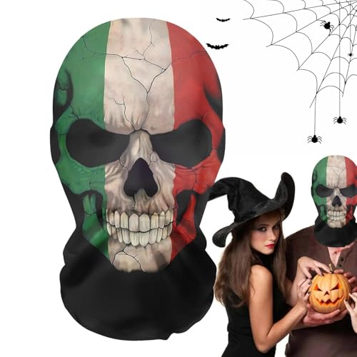 Acunny Halloween Geistermaske, gruselige böse Geistermaske, Horror Evil Ghost Mesh Maske mit atmungsaktivem Design | Realistische und gruselige atmungsaktive Netzmaske für Cosplay Halloween von Acunny