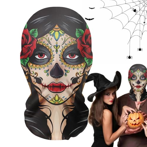 Acunny Halloween Geistermaske, gruselige böse Geistermaske - Horror Lustig Mesh Frisur Lustig Horror Maske Spielzeug | Atmungsaktive und realistische Geistermaske, Gruseliges Kostüm von Acunny