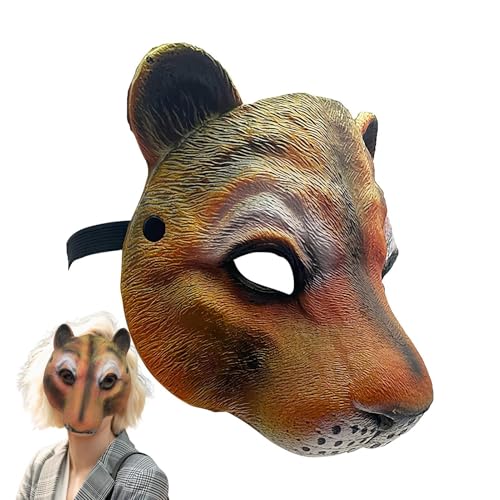 Acunny Halloween Gesichtsbedeckungen - Realistische Tierverkleidungen Dschungel - Männerkostüm Für Bühnenauftritte Familienfeiern Freunde Feste Weihnachten Halloween Acunny Halloween Gesichtsbedeckungen - Realistische Tierverkleidungen Dschungel - Männerkostüm Für Bühnenauftritte Familienfeiern Freunde Feste Weihnachten Halloween von Acunny
