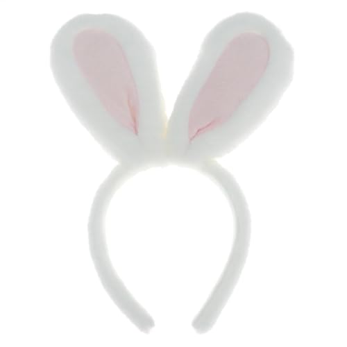 Acunny Hasenohren für Erwachsene, Hasenohren für Kinder - Osterhase Cosplay Kopfbedeckung,Plüsch-Fuzzy-Ohren-Kopfbedeckung, süßes Hasenohren-Kostüm für Kinder, Ostern, Geburtstag von Acunny