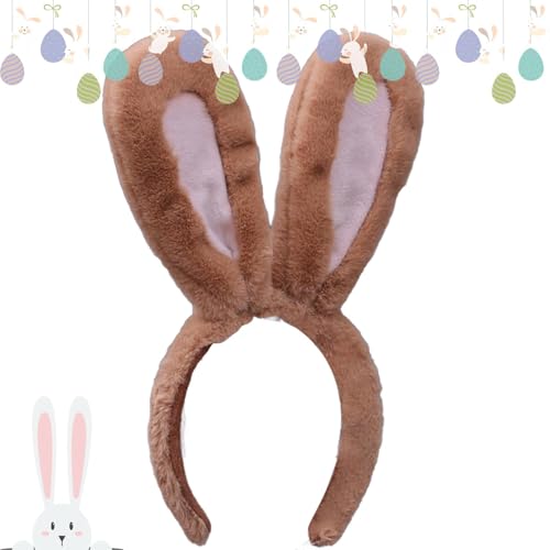 Acunny Hasenohren für Kinder,Fuzzy-Hasenohren - Osterhase Cosplay Kopfbedeckung | Plüsch-Fuzzy-Ohren-Kopfbedeckung, süßes Hasenohren-Kostüm für Kinder, Ostern, Geburtstag von Acunny