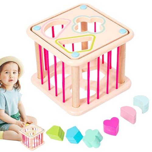 Acunny Holzform -Sortierspielzeug, Farbpassungsspiel | Kinder Holzfarben Matching Game - Kinder Spielzeug für Feinmotorik, Frühschulspielzeug für Kindergarten, Kindergarten, Kindergarten von Acunny