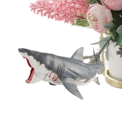 Acunny Kid Shark Model, realistisches Hai -Modell - Simuliertes Marine Tiertisch -Figur,Kreative Tabletop Hai -Skulptur für Mädchen Kinder Kinder von Acunny