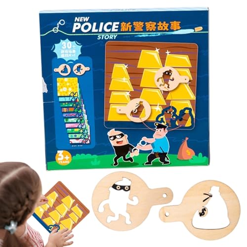 Acunny Kids Table Card Game, Bildungsbrettspiele,Interactive Tabletop Board Catch Thieves Game - Bildungstafelspielzeug Homeschool -Lieferungen zum Geburtstag Weihnachten von Acunny