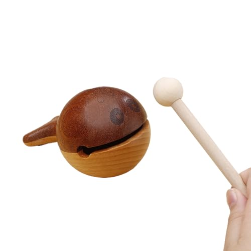 Acunny Kleine Instrumente | Trommel aus Holz im Cartoon-Stil – Percussionsinstrument, Holz, dekoratives Spielzeug für Büro, Dekoration, Haus, Meditation, Männer, Frauen, Arbeit und Reisen Acunny Kleine Instrumente | Trommel aus Holz im Cartoon-Stil – Percussionsinstrument, Holz, dekoratives Spielzeug für Büro, Dekoration, Haus, Meditation, Männer, Frauen, Arbeit und Reisen von Acunny