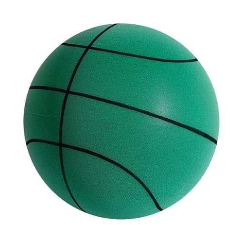 Acunny Leiser Basketball, Leiser Indoor-Trainingsball Mit Korb, Springender Ball Leiser Basketball Lautloser Leise Basketbälle Dribbling Indoor von Acunny