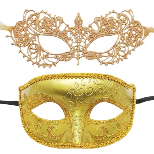 Acunny Maskenball,Paar Gesichtsbedeckungen,2 Stück kreative Frauenmasken-Gesichtsabdeckung - Maskenball-Dekoration, Gesichtsbedeckungen für Partys von Acunny