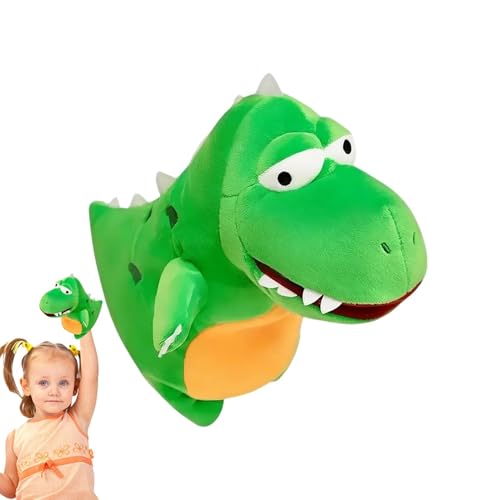 Acunny Plüsch-Dinosaurier-Handpuppe, Dinosaurier-Handpuppe für Kinder,Plüsch-Dinosaurierpuppe | Interaktive Spiele, süßes Stoffpuppen-Geschichtenspielzeug zum Geschichtenerzählen, Rollenspielen, von Acunny