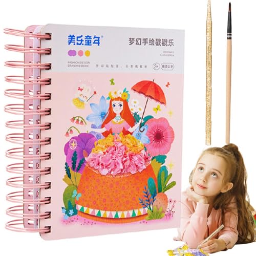 Acunny Princess Game Toys, Aufkleber Sammelnbuch | Stilvoller lustiger Prinzessin Puzzle Kids Activity Kit - Kinderkleber, Kinderaktivitätsbücher für Junge Menschen, Kinder von Acunny