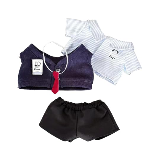 Acunny Puppenkleidungsset, Puppenkleidung für Puppen - Weiche Schulpuppenkleidung 7,87 Zoll Puppenoutfit | Hosen Puppenzubehör Ersatz Schöne Kleid Outfits für Puppe von Acunny