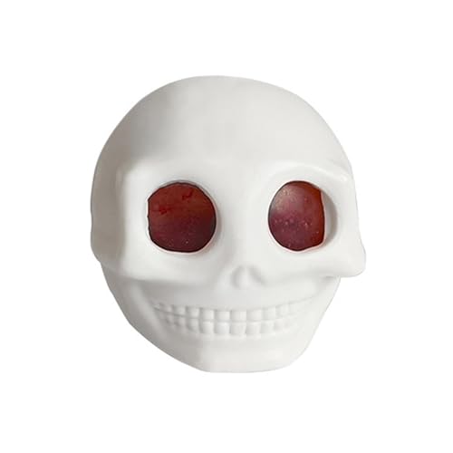 Acunny Quetsch-Totenkopfbälle,Totenkopf-Quetschspielzeug - Auffälliges Quetschspielzeug mit Halloween-Schädel - Knetspielzeug im Gothic-Design für Klassenzimmer, Schlafzimmer, Autofahrt, Wohnzimmer von Acunny