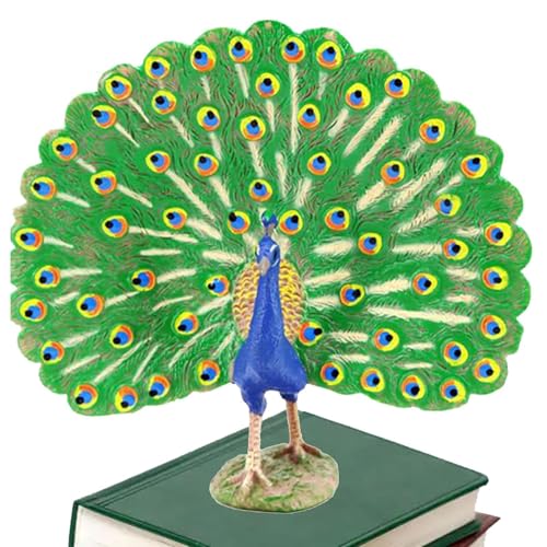 Acunny Simulation -,Multifunktionales realistisches Pfauenmodell | Simulation Pfau Modell für Wildtiere Ornament Home Office Dekoration von Acunny