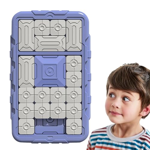 Acunny Slide Puzzle Toy, Dia Puzzle Game, Reisen Herausforderungen mit dem Gehirnteaser, Tragbarer pädagogischer Spaß niedliche Kinder Lernen Aktivitäten für Kinder, Studenten, Mädchenjungen von Acunny