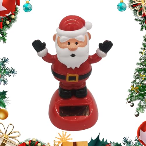 Acunny Solar-Tanzfigur für Weihnachten, solarbetrieben, Armaturenbrett, Dekoration für das Armaturenbrett, Solar-Auto, Spielzeug, Figur zum Thema Weihnachten, schwingendes Spielzeug Acunny Solar-Tanzfigur für Weihnachten, solarbetrieben, Armaturenbrett, Dekoration für das Armaturenbrett, Solar-Auto, Spielzeug, Figur zum Thema Weihnachten, schwingendes Spielzeug von Acunny