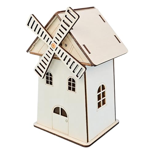 Acunny Solar Windmühlen Modellbausatz,Unfertiger Holzschmuck für Blockhütten | Tischdekoration, Lernspiele & -Spielzeug Für Kreative Bastelprojekte Und Unterrichtsausstellungen Acunny Solar Windmühlen Modellbausatz,Unfertiger Holzschmuck für Blockhütten | Tischdekoration, Lernspiele & -Spielzeug Für Kreative Bastelprojekte Und Unterrichtsausstellungen von Acunny