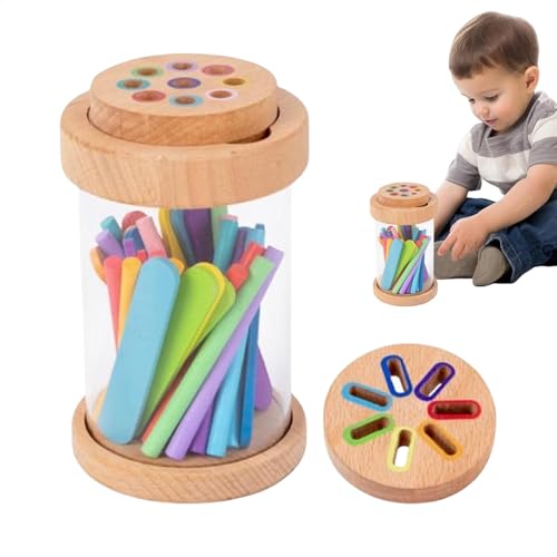 Acunny -Sortierspielzeug, Farbanpassungsspielzeug,Stick Puzzle Farbsortierbecher - Interaktive spielzeugzählungen, passendes Spiel, Vorschullernaktivitäten für Kinder und Mädchen von Acunny