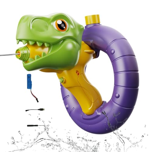 Acunny Wasser -Squirter, Wasserschützen für Kinder - Dinosaurierhai Wasser Squirt Soakers Sprayer - Wiederaufladbares Spitzen Poolspielzeug, 900 ml Tanksäure -Sommer -Party -Gefälligkeiten für von Acunny