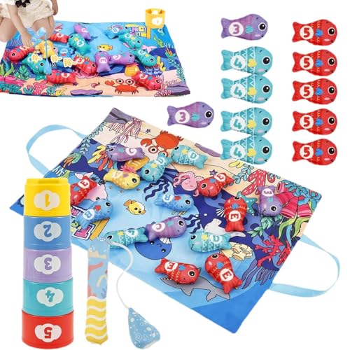 Acunny Zählen Sortieren Kinderspielzeug | Stoff Farberkennung Spiel Zählen Lernen | Kognitives Entwicklungsspiel Angelspiel | Für 0-36 Monate Mädchen Klassifizierung Acunny Zählen Sortieren Kinderspielzeug | Stoff Farberkennung Spiel Zählen Lernen | Kognitives Entwicklungsspiel Angelspiel | Für 0-36 Monate Mädchen Klassifizierung von Acunny