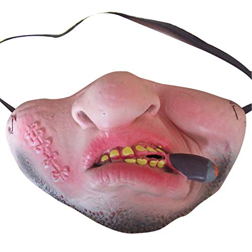 Acunny maske Nasenmasken Maske Gesichtsmaske Foto Verkleidung Spiel Cosplay Requisiten Humorvolles Gummiband Half Face Halloween Cosplay Half Gezicht Horrible Maskers von Acunny