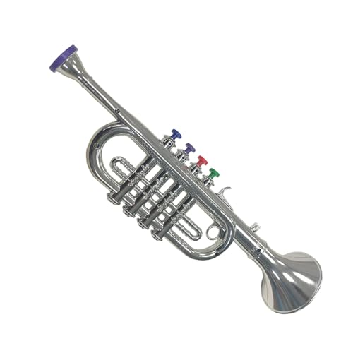 Instrument Ornament Vergoldet, Miniatur Trompete Modell, Kupfer Miniatur Trompete Trompete Trompete Kinder Kinder Trompete Deko Parade Musik Trompeten Spielzeug Aus Kunststoff von Acunny