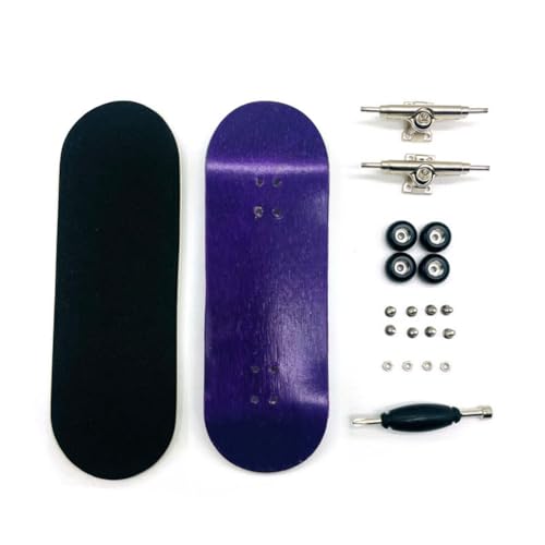 Acvxulfs Finger Skateboard Board Breite 32mm Professionelles Ahorn Fingertip Skateboard Double Rocker Mini Skateboard Lila von Acvxulfs