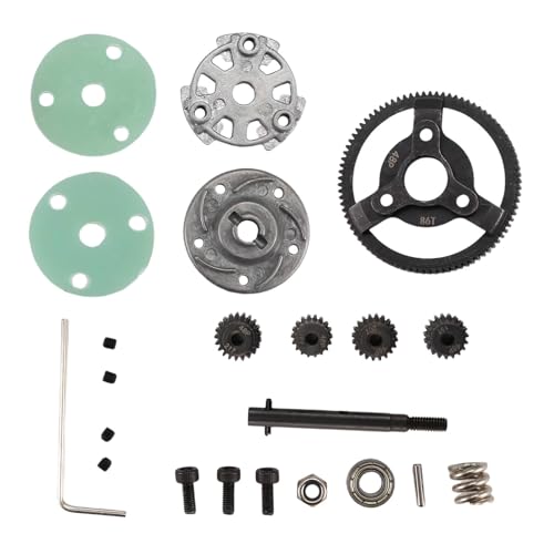 Acvxulfs Metall 0,8 M 48P Stirnrad & Ritzel-Getriebesätze für/Slash 2WD 1/10 RC Automodellteile 86T von Acvxulfs