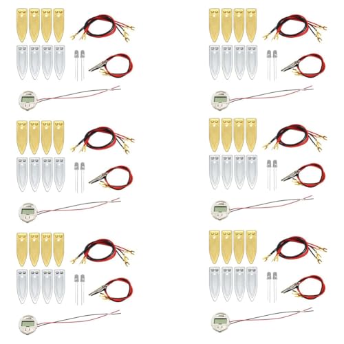 Acvxulfs Wissenschaftliches Experimentierset mit Obstbatterien Als Spielzeug für Den Heimunterricht, Physik-Unterrichtsexperiment mit Zitronen- und Kartoffelbatterien, 6 Sets von Acvxulfs