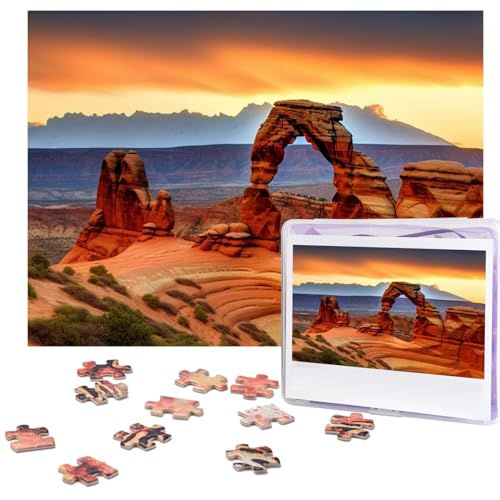 Arches National Park Puzzles 500 Teile Personalisierte Puzzles für Erwachsene Fotopuzzle Holzpuzzle Geschenk Home Art Wandbehang Dekor für Geburtstag Hochzeit Valentinstag Jahrestag von AdaNti