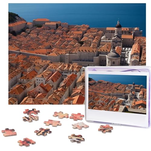 Dubrovnik's Old City Puzzles 500 Pieces Personalized Jigsaw Puzzles for Adults Photo Puzzle Wooden Puzzle Gift Home Art Wall Hanging Decor for Birthday Wedding Valentine's Day Anniversary von AdaNti