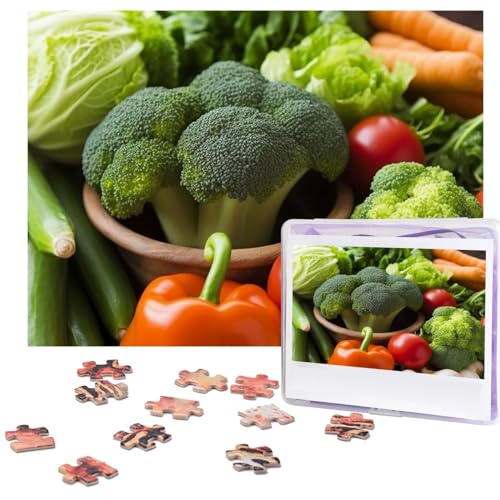 Nutritious Vegetables Puzzles 500 Teile Personalisierte Puzzles für Erwachsene Fotopuzzle Holzpuzzle Geschenk Home Art Wandbehang Dekor für Geburtstag Hochzeit Valentinstag Jahrestag von AdaNti