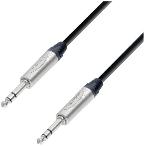 Adam Hall 5 STAR BVV 0500 Klinke Audio Anschlusskabel [1x Klinkenstecker 6.3mm (stereo) - 1x Klinken von Adam Hall