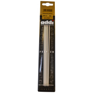 Addi Aluminium Strumpfstricknadeln 15 cm 2,50 mm / 5.9in US1½ von Addi