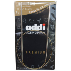 Addi Turbo Rundstricknadeln Messing 60cm 3,50mm / 23.6in US4 von Addi