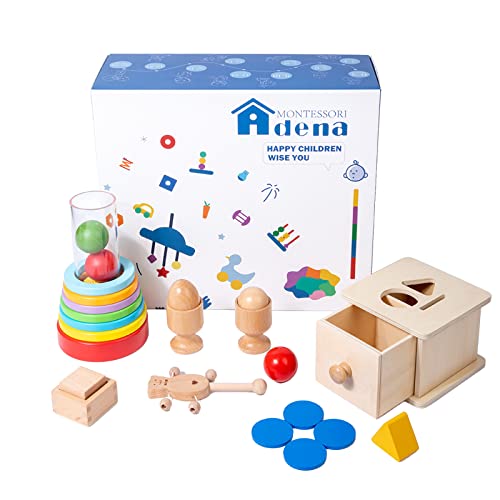 Montessori Toys Play Kit for 9-15 Months Great Infant Montessori Baby Toys for Babies von Adena Montessori