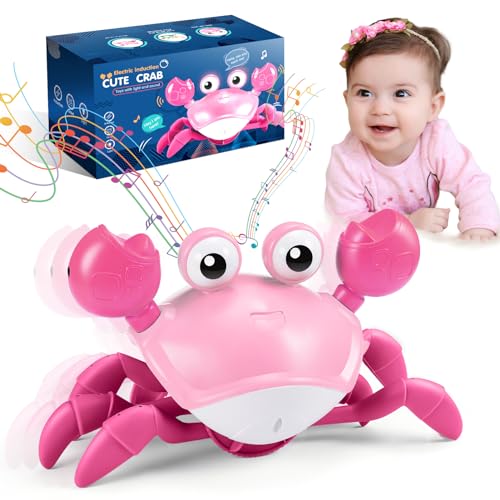 Adeokay Krabbe Baby Spielzeug ab 6 7 8 9 10 Monate, Spielzeug 1 2 3 Jahr Kinderspielzeug ab 1-3 Jahre Junge Geschenk für Kinder Tummy Time Toys Krabbelspielzeug Baby von Adeokay